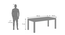 Atlas Solid Wood 6 Seater Dining Table In Danish Walnut Finish with Atlas Dining chair Set of 2 Finish Danish walnut Colour Wheat Brown (Burnt Orange, Danish Walnut Finish, 6 No of Chairs, 6 Table Seating Capacity) by Urban Ladder - Dimension - 1004548