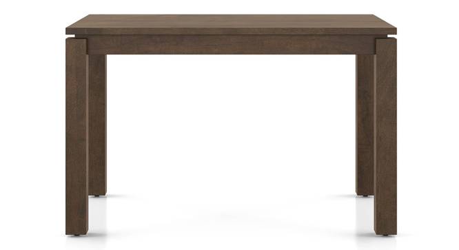 Atlas Solid Wood 4 Seater Dining Table with Atlas Dining chairs (Burnt Orange, Danish Walnut Finish, 4 No of Chairs, 4 Table Seating Capacity) by Urban Ladder - - 1004567
