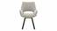 Atlas Crest Solid Wood 4 Seater Dining Table In Honey Finish with Casey Swivel Dining Chair In Dual tone - Beige and Tan Set Of 2 (Beige, HONEY Finish, 4 No of Chairs, 4 Table Seating Capacity) by Urban Ladder - - 