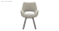 Atlas Crest Solid Wood 4 Seater Dining Table In Honey Finish with Casey Swivel Dining Chair In Dual tone - Beige and Tan Set Of 2 (Beige, HONEY Finish, 4 No of Chairs, 4 Table Seating Capacity) by Urban Ladder - - 