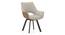 Atlas Crest Solid Wood 4 Seater Dining Table In Honey Finish with Casey Swivel Dining Chair In Dual tone - Beige and Tan Set Of 2 (Beige, HONEY Finish, 4 No of Chairs, 4 Table Seating Capacity) by Urban Ladder - - 