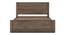 Toledo Solid Wood King Size Hydraulic - Storage Bed In Danish Walnut Finish (King Bed Size, Hydraulic Storage Type, Danish Walnut Finish) by Urban Ladder - - 