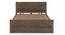 Baori Solid Wood King Size Hydraulic-Storage Bed In Danish Walnut Finish (Queen Bed Size, Hydraulic Storage Type, Danish Walnut Finish) by Urban Ladder - - 