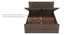 Baori Solid Wood King Size Hydraulic-Storage Bed In Danish Walnut Finish (Queen Bed Size, Hydraulic Storage Type, Danish Walnut Finish) by Urban Ladder - - 