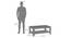 Striado Storage Coffee Table -Finish- American Walnut (American Walnut Finish) by Urban Ladder - Dimension - 