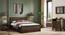Masai Solid Wood Queen Size Hydraulic-Storage Bed In American Walnut - 2 Tone Finish (King Bed Size, American Walnut Finish, Hydraulic Storage Type) by Urban Ladder - - 