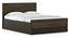 Masai Solid Wood Queen Size Hydraulic-Storage Bed In American Walnut - 2 Tone Finish (King Bed Size, American Walnut Finish, Hydraulic Storage Type) by Urban Ladder - - 