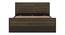 Masai Solid Wood Queen Size Hydraulic-Storage Bed In American Walnut - 2 Tone Finish (King Bed Size, American Walnut Finish, Hydraulic Storage Type) by Urban Ladder - - 