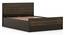 Masai Solid Wood Queen Size Hydraulic-Storage Bed In American Walnut - 2 Tone Finish (Queen Bed Size, American Walnut Finish, Hydraulic Storage Type) by Urban Ladder - - 