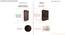 Wardrobe Graphite grey & New light walnut in walnut finish (Graphite Grey & New Light Walnut Finish) by Urban Ladder - - 