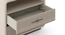 Valeria Hydraulic Storage Bed with Valeria Bedside Table (King Bed Size, Beige Finish, Bed + 2 Bedside Table Set, Hydraulic Storage Type) by Urban Ladder - - 