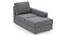 Apollo Sofa Set (Smoke, Fabric Sofa Material, Regular Sofa Size, Firm Cushion Type, Sectional Sofa Type, Right Aligned Chaise Sofa Component, Regular Back Type, Regular Back Height) by Urban Ladder - - 100497