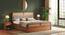 Hanoi Solid Wood Hydraulic storage Bed (King Bed Size, Amber Walnut Finish, Hydraulic Storage Type) by Urban Ladder - - 1005517