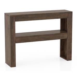 Console Table In Chennai Design Epsilon Solid Wood Console Table in Danish Walnut Finish