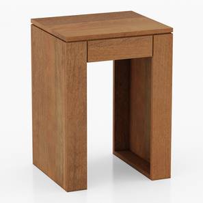 Epsilon Solid Wood Side Table in Amber Walnut Finish-image-48