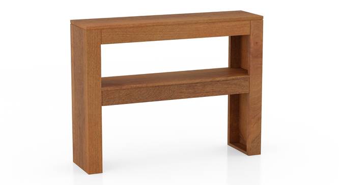 Epsilon Solid Wood Console Table In Danish Walnut Finish (Amber Walnut Finish) by Urban Ladder - - 1005556