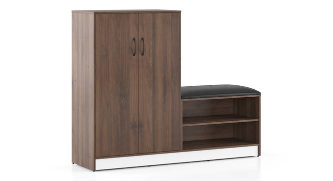 Alex Shoe Cabinet (Classic Walnut Finish, 21 pair Configuration) by Urban Ladder - - 