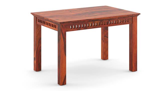 Fidora 4 Seater Solid Wood Dining Table (Four Seater, Honey Finish) by Urban Ladder - - 