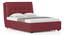 Bornholm Upholstered Storage Bed (Queen Bed Size, Burgundy Leatherette) by Urban Ladder - - 