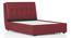 Bornholm Upholstered Storage Bed (Queen Bed Size, Burgundy Leatherette) by Urban Ladder - - 