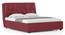 Bornholm Upholstered Storage Bed (King Bed Size, Burgundy Leatherette) by Urban Ladder - - 