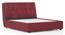 Bornholm Upholstered Storage Bed (King Bed Size, Burgundy Leatherette) by Urban Ladder - - 