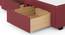 Bornholm Upholstered Storage Bed (King Bed Size, Burgundy Leatherette) by Urban Ladder - - 