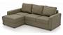 Apollo Sofa Set (Cappuccino, Leatherette Sofa Material, Compact Sofa Size, Soft Cushion Type, Sectional Sofa Type, Sectional Master Sofa Component, Regular Back Type, Regular Back Height) by Urban Ladder - - 100609