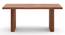 Heston Solid Wood 6 Seater Dining Table with 6 Rickman Lounge Chair (Acacia Finish, Matty Grey, 6 No of Chairs, 6 Table Seating Capacity) by Urban Ladder - - 1006172