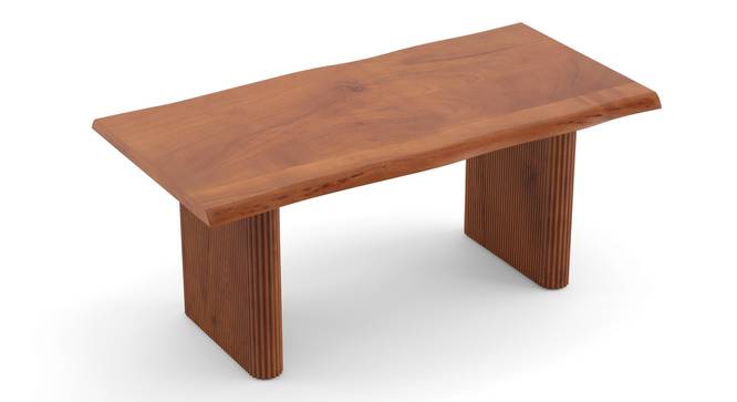 Heston Solid Wood 6 Seater Dining Table with 6 Rickman Lounge Chair (Acacia Finish, Jade Blue, 6 No of Chairs, 6 Table Seating Capacity) by Urban Ladder - - 1006179