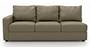 Apollo Sofa Set (Cappuccino, Leatherette Sofa Material, Compact Sofa Size, Soft Cushion Type, Sectional Sofa Type, Left Aligned 3 Seater Sofa Component, Regular Back Type, Regular Back Height) by Urban Ladder - - 100621