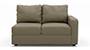Apollo Sofa Set (Cappuccino, Leatherette Sofa Material, Compact Sofa Size, Soft Cushion Type, Sectional Sofa Type, Right Aligned 2 Seater Sofa Component, Regular Back Type, Regular Back Height) by Urban Ladder - - 100624