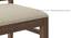 Lunar Alaska Exotic Stone 4 Seater Dining Tablet with Atlas Dining chairs Set (Wheat Brown, Danish Walnut Finish, 4 No of Chairs, 4 Table Seating Capacity) by Urban Ladder - - 
