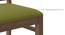 Lunar Alaska Exotic Stone 6 Seater Dining Table with Atlas Dining chair Set (Avocado Green, Danish Walnut Finish, 6 No of Chairs, 6 Table Seating Capacity) by Urban Ladder - - 