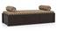 Harvey Day Bed -Finish- American Walnut, Terracoota and Grey Fabric (American Walnut Finish, Terracotta and Grey) by Urban Ladder - - 