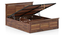 Fidora Solid Wood King Size Box storge Bed In Honey Finish (Teak Finish, Queen Bed Size, Hydraulic Storage Type) by Urban Ladder - - 