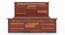 Fidora Solid Wood King Size Box storge Bed In Honey Finish (King Bed Size, Box Storage Type, HONEY Finish) by Urban Ladder - - 