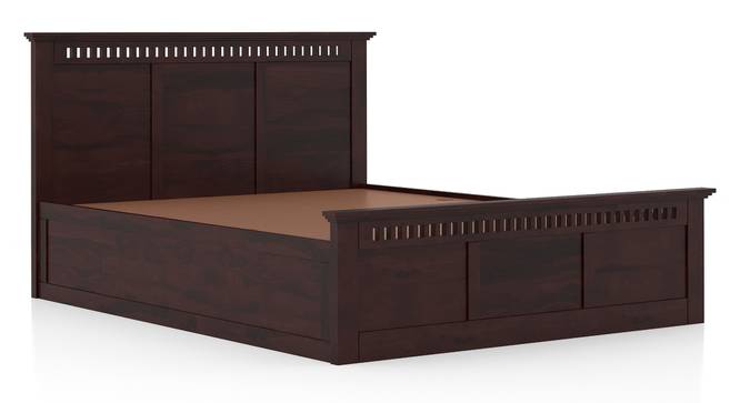 Fidora Solid Wood King Size Box storge Bed In Honey Finish (Mahogany Finish, King Bed Size, Box Storage Type) by Urban Ladder - - 