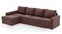 Apollo Sofa Set (Burgundy, Leatherette Sofa Material, Compact Sofa Size, Soft Cushion Type, Sectional Sofa Type, Sectional Master Sofa Component, Regular Back Type, Regular Back Height) by Urban Ladder - - 100645