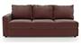 Apollo Sofa Set (Burgundy, Leatherette Sofa Material, Compact Sofa Size, Soft Cushion Type, Sectional Sofa Type, Left Aligned 3 Seater Sofa Component, Regular Back Type, Regular Back Height) by Urban Ladder - - 100656