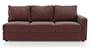 Apollo Sofa Set (Burgundy, Leatherette Sofa Material, Compact Sofa Size, Soft Cushion Type, Sectional Sofa Type, Right Aligned 3 Seater Sofa Component, Regular Back Type, Regular Back Height) by Urban Ladder - - 100658