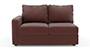 Apollo Sofa Set (Burgundy, Leatherette Sofa Material, Compact Sofa Size, Soft Cushion Type, Sectional Sofa Type, Left Aligned 2 Seater Sofa Component, Regular Back Type, Regular Back Height) by Urban Ladder - - 100660
