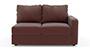 Apollo Sofa Set (Burgundy, Leatherette Sofa Material, Compact Sofa Size, Soft Cushion Type, Sectional Sofa Type, Right Aligned 2 Seater Sofa Component, Regular Back Type, Regular Back Height) by Urban Ladder - - 100662
