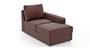 Apollo Sofa Set (Burgundy, Leatherette Sofa Material, Compact Sofa Size, Soft Cushion Type, Sectional Sofa Type, Right Aligned Chaise Sofa Component, Regular Back Type, Regular Back Height) by Urban Ladder - - 100668