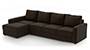 Apollo Sofa Set (Chocolate, Leatherette Sofa Material, Compact Sofa Size, Soft Cushion Type, Sectional Sofa Type, Sectional Master Sofa Component, Regular Back Type, Regular Back Height) by Urban Ladder - - 100698