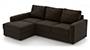 Apollo Sofa Set (Chocolate, Leatherette Sofa Material, Compact Sofa Size, Soft Cushion Type, Sectional Sofa Type, Sectional Master Sofa Component, Regular Back Type, Regular Back Height) by Urban Ladder - - 100704