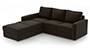 Apollo Sofa Set (Chocolate, Leatherette Sofa Material, Compact Sofa Size, Soft Cushion Type, Sectional Sofa Type, Sectional Master Sofa Component, Regular Back Type, Regular Back Height) by Urban Ladder - - 100707