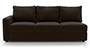 Apollo Sofa Set (Chocolate, Leatherette Sofa Material, Compact Sofa Size, Soft Cushion Type, Sectional Sofa Type, Left Aligned 3 Seater Sofa Component, Regular Back Type, Regular Back Height) by Urban Ladder - - 100709