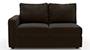 Apollo Sofa Set (Chocolate, Leatherette Sofa Material, Compact Sofa Size, Soft Cushion Type, Sectional Sofa Type, Right Aligned 2 Seater Sofa Component, Regular Back Type, Regular Back Height) by Urban Ladder - - 100715
