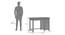 Fidora Solid Wood Study Table In Honey Finish (HONEY Finish) by Urban Ladder - Dimension - 